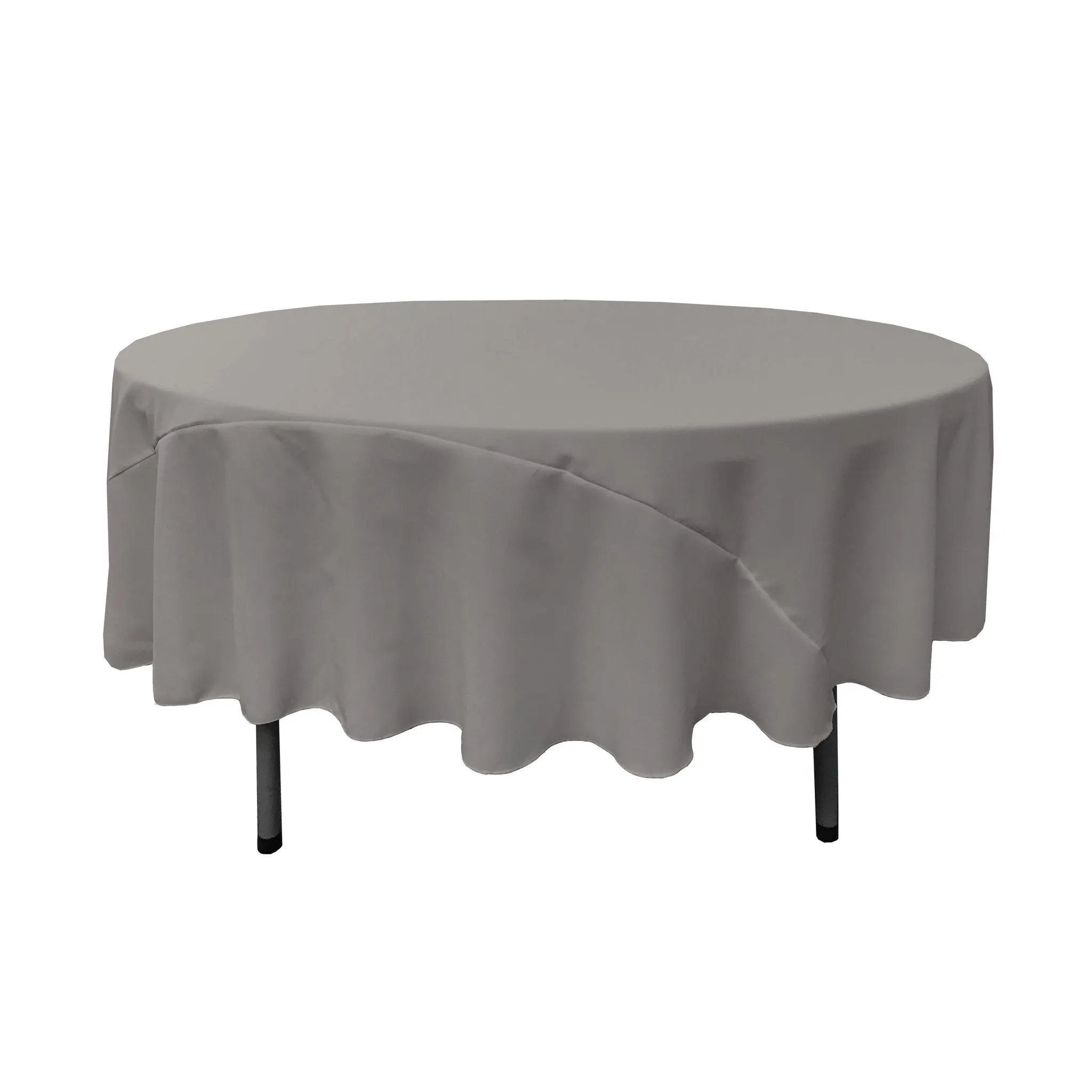 Polyester Poplin Round Tablecloth 90-Inch
