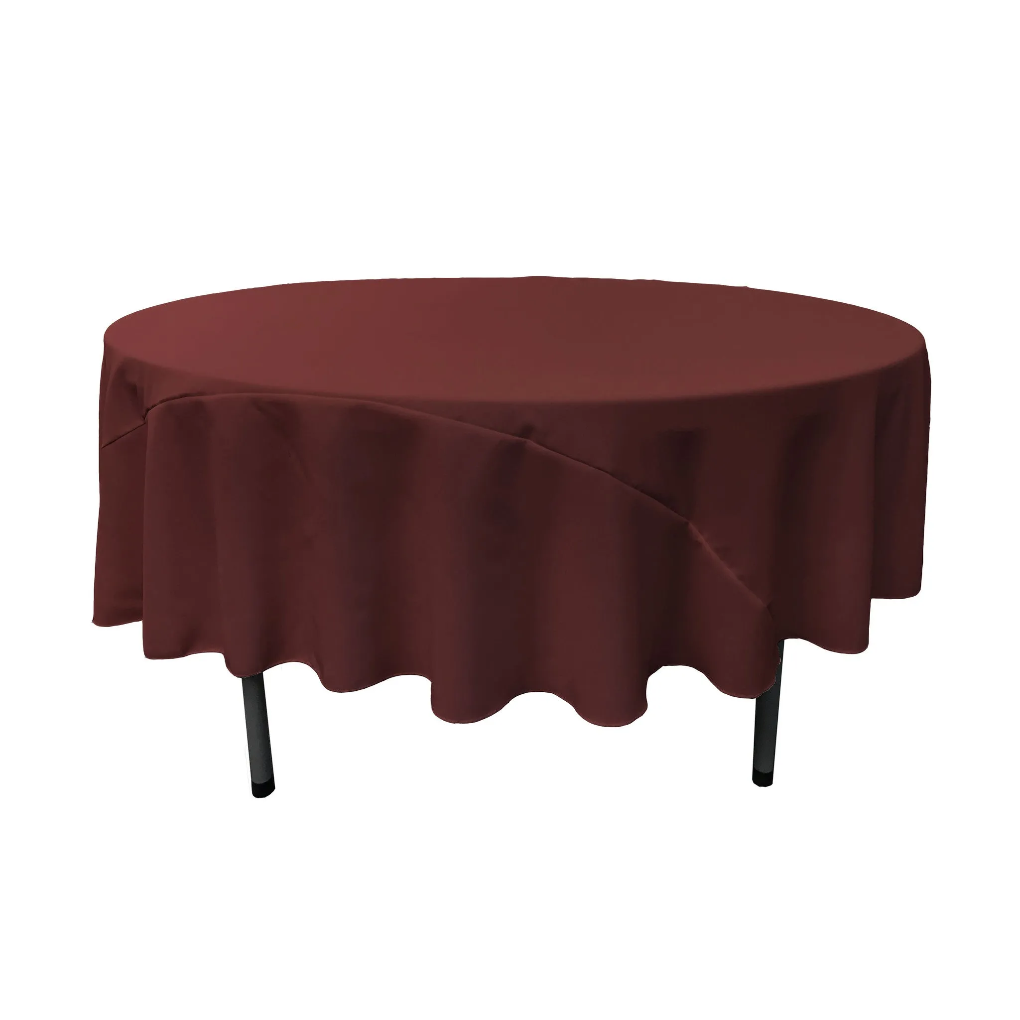 Polyester Poplin Round Tablecloth 90-Inch