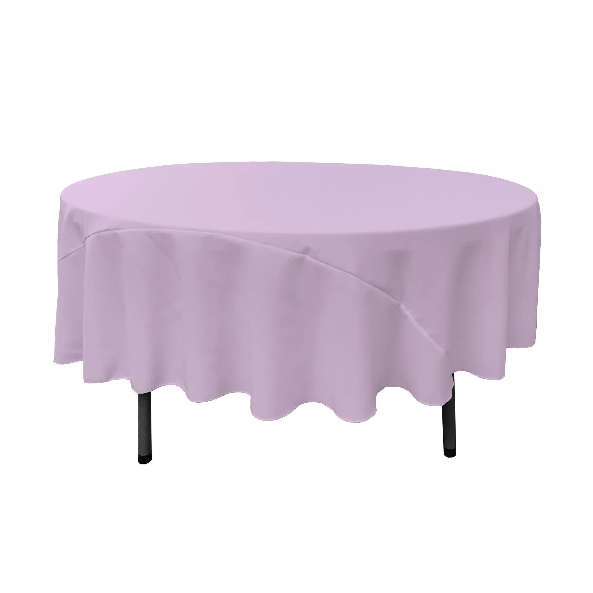 Polyester Poplin Round Tablecloth 90-Inch