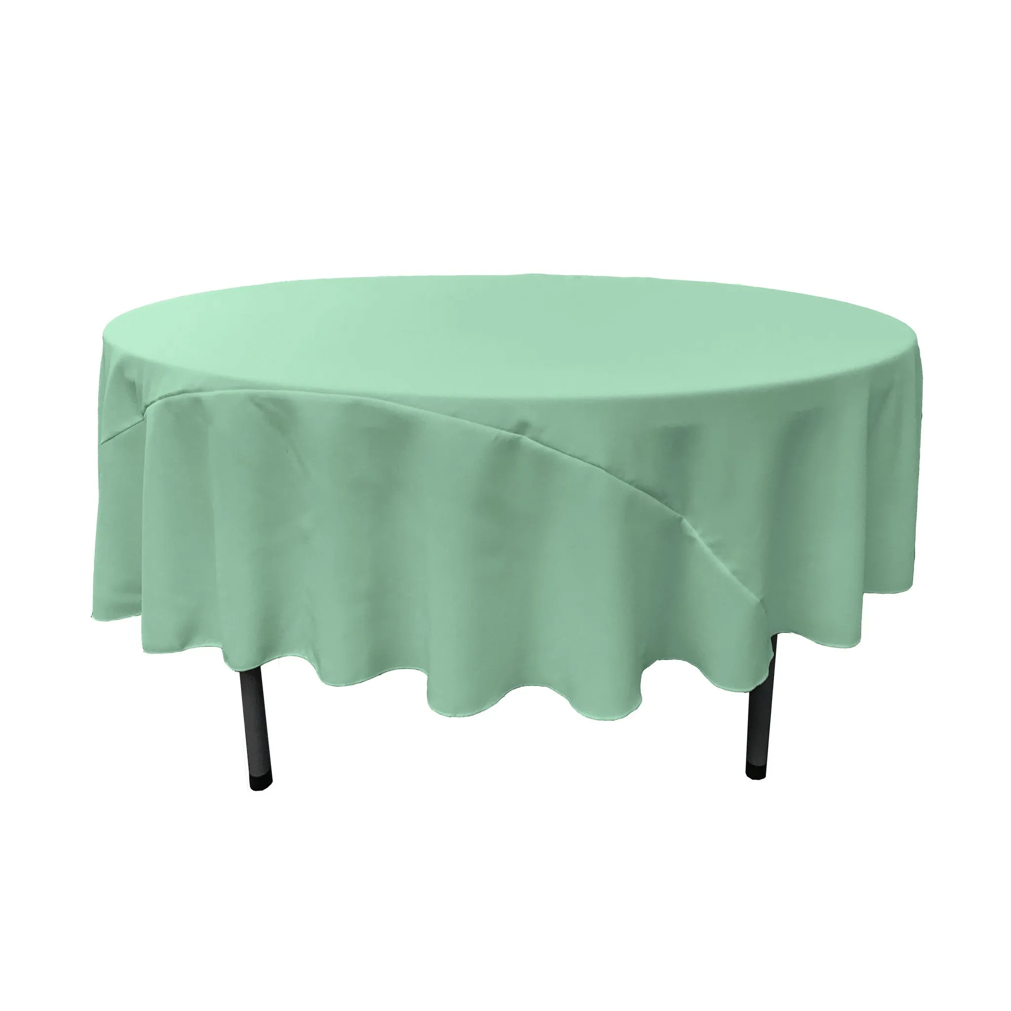 Polyester Poplin Round Tablecloth 90-Inch
