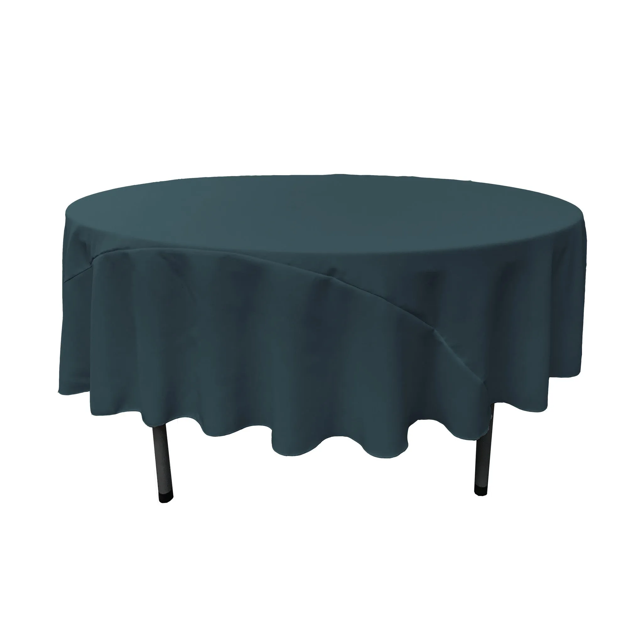 Polyester Poplin Round Tablecloth 90-Inch