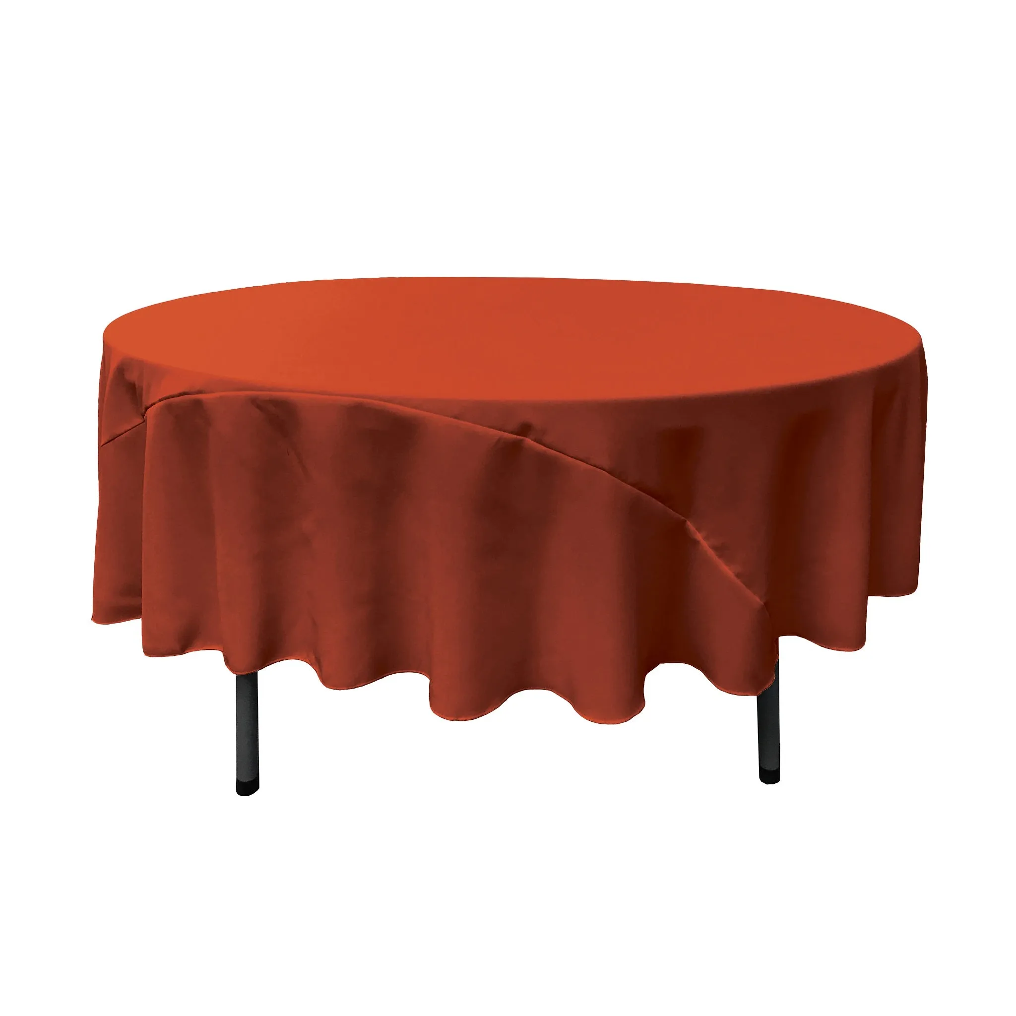 Polyester Poplin Round Tablecloth 90-Inch
