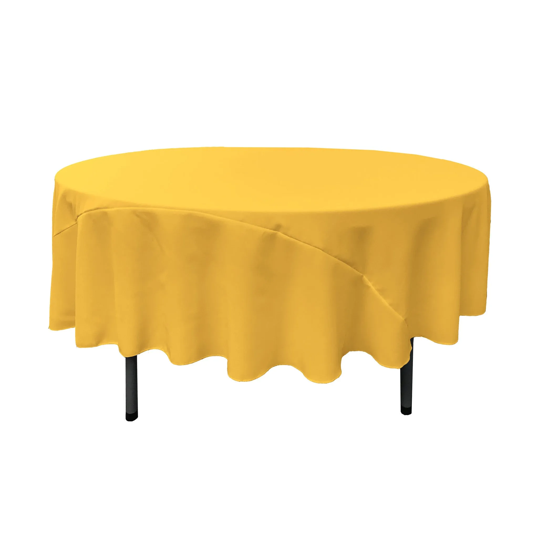 Polyester Poplin Round Tablecloth 90-Inch