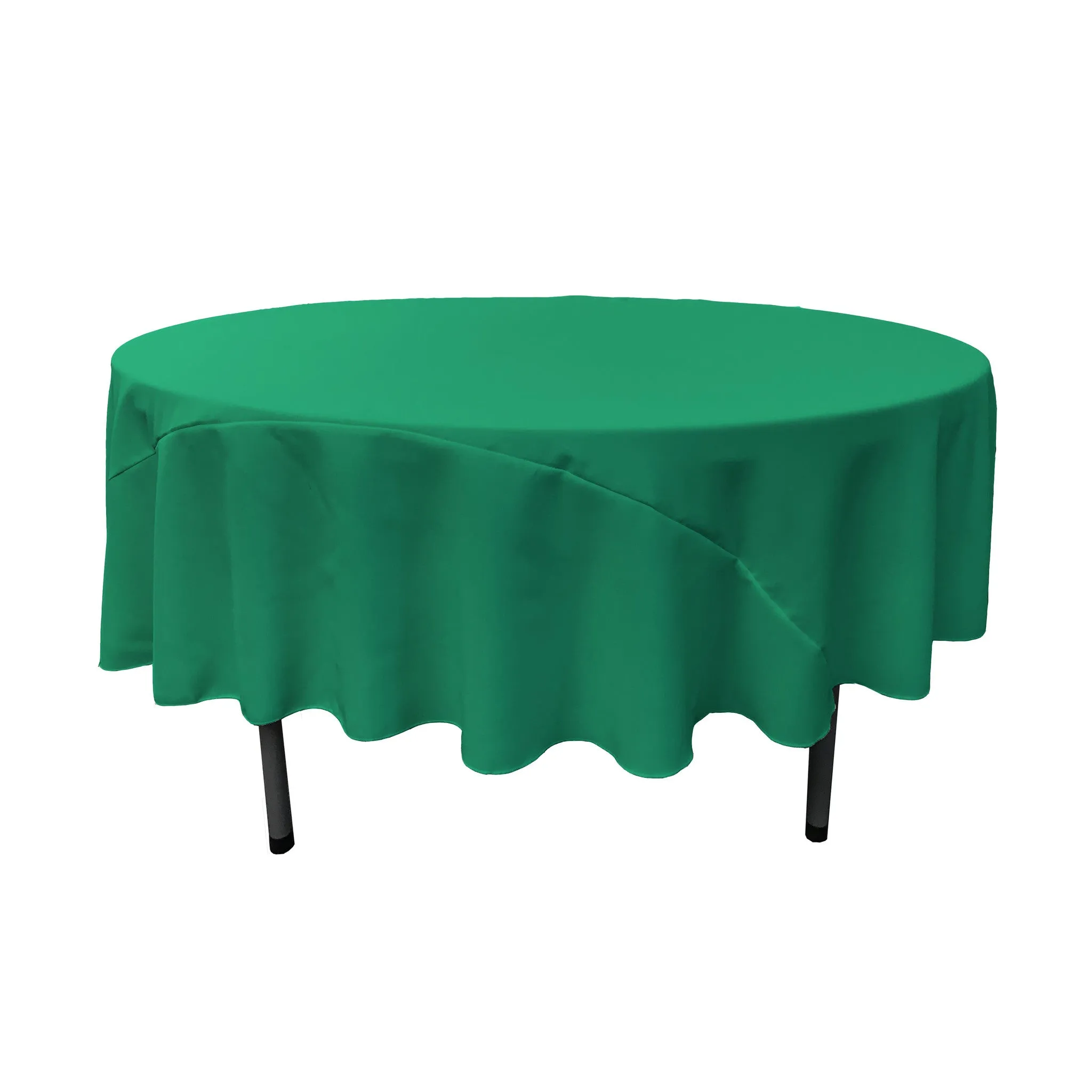 Polyester Poplin Round Tablecloth 90-Inch