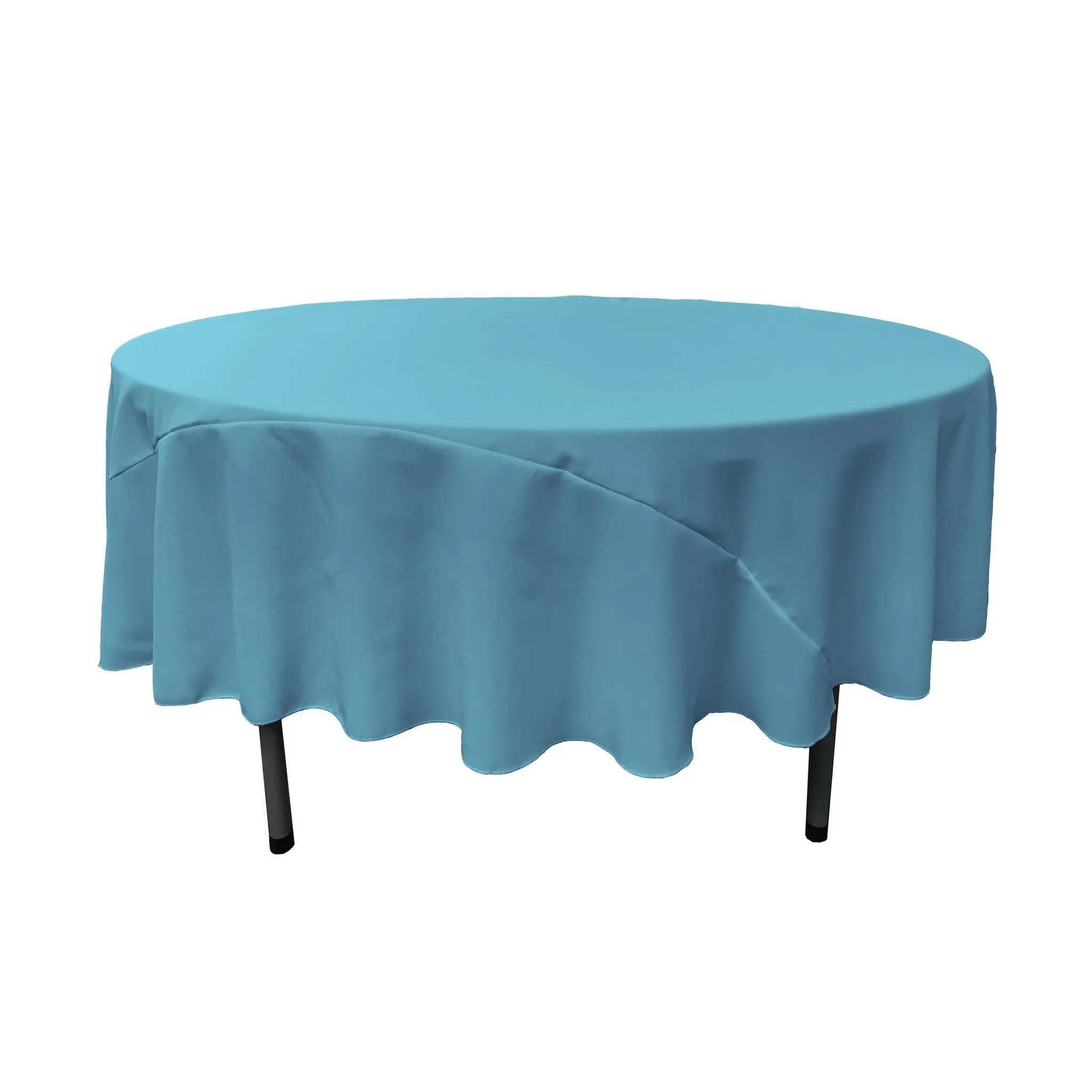 Polyester Poplin Round Tablecloth 90-Inch