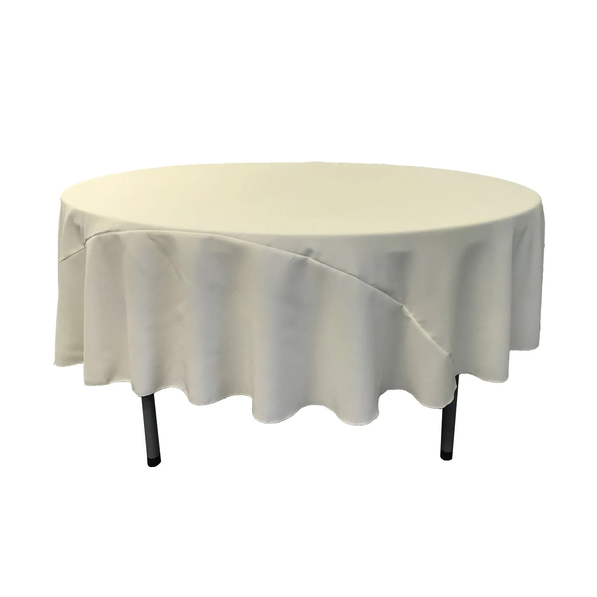 Polyester Poplin Round Tablecloth 90-Inch
