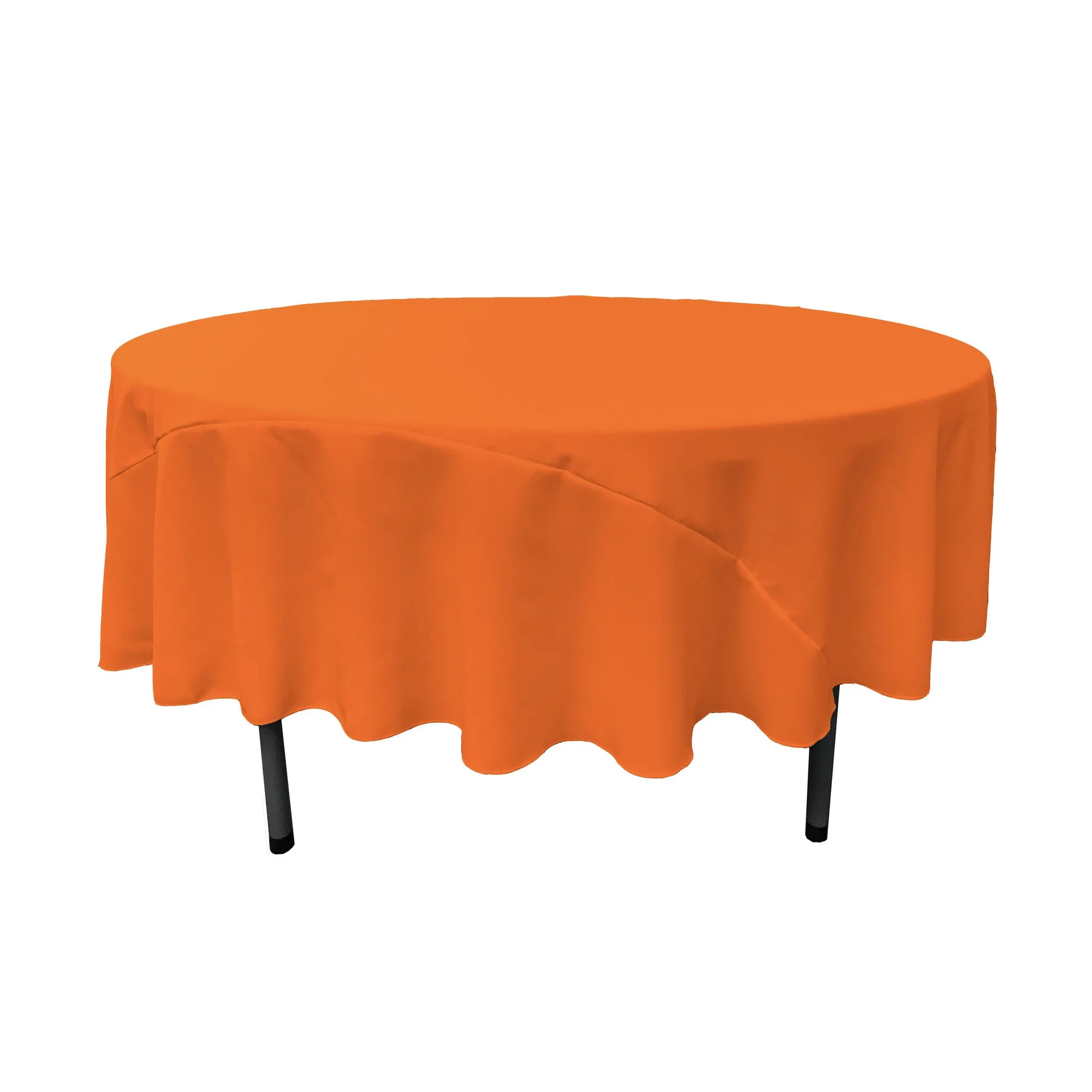 Polyester Poplin Round Tablecloth 90-Inch
