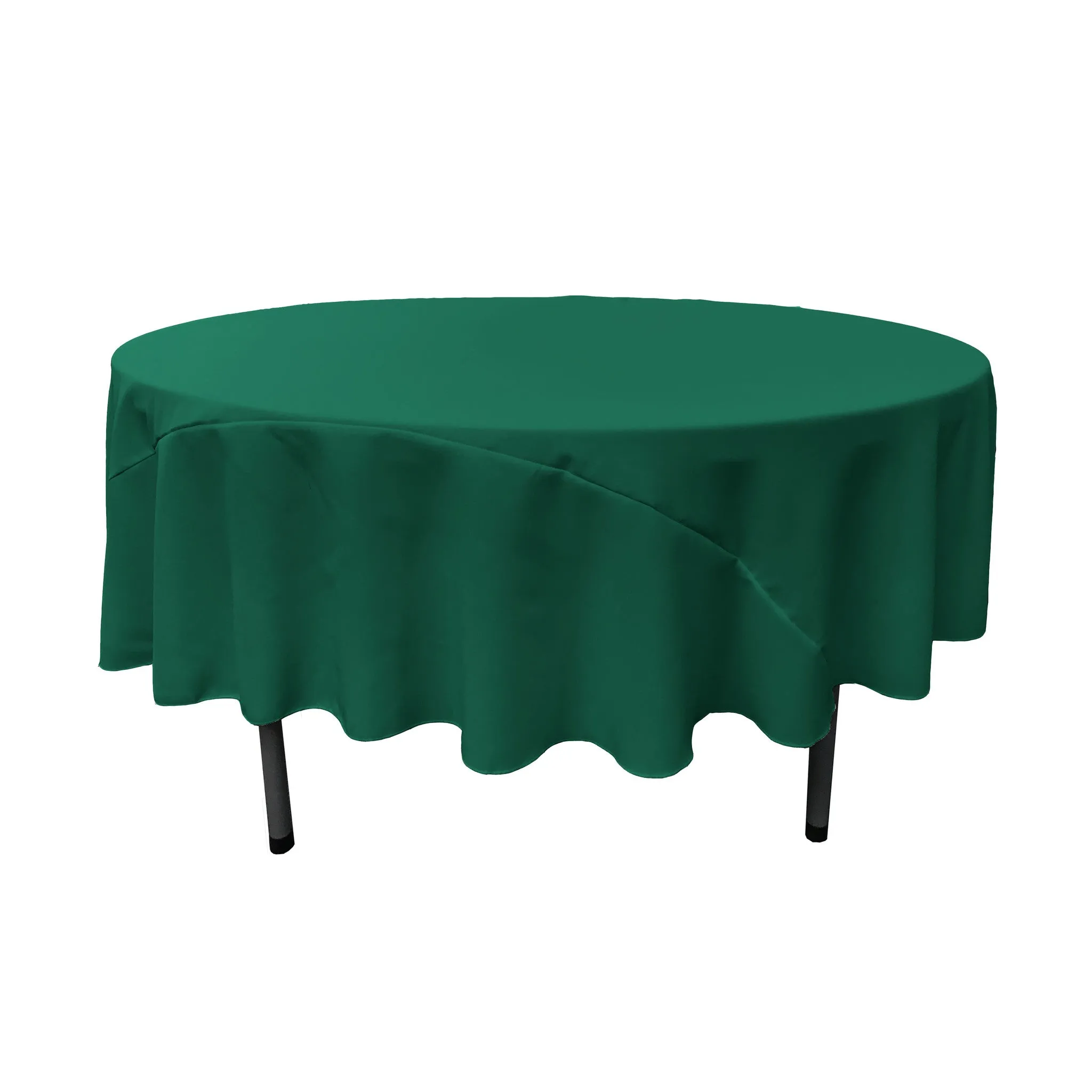 Polyester Poplin Round Tablecloth 90-Inch
