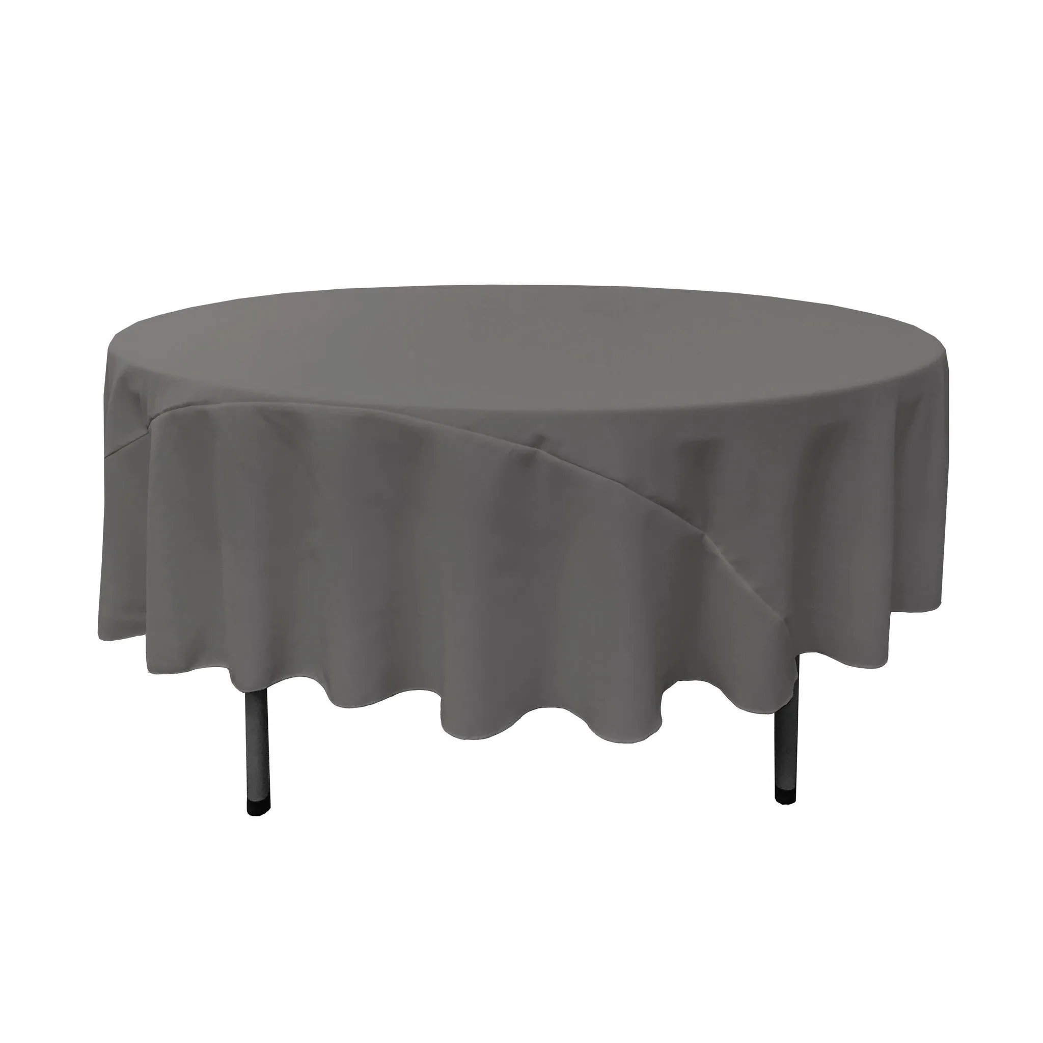 Polyester Poplin Round Tablecloth 90-Inch