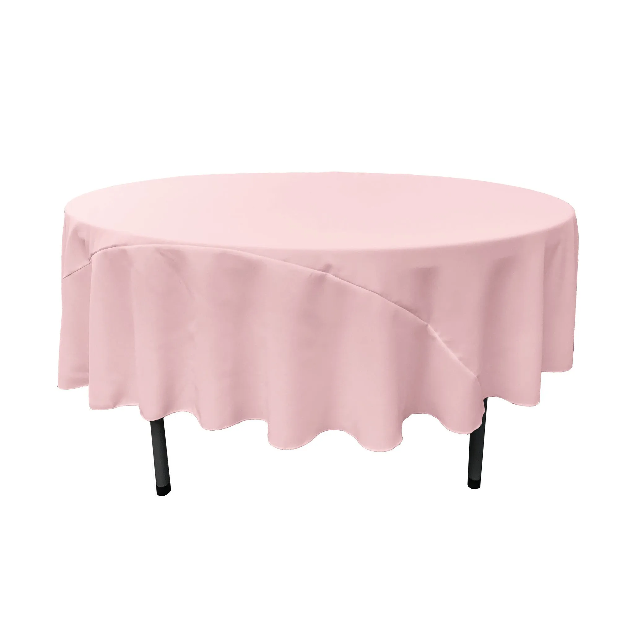 Polyester Poplin Round Tablecloth 90-Inch