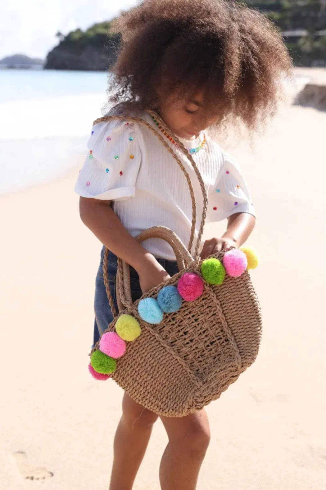 Pom Pom Beach Bag
