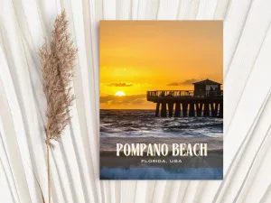 Pompano Beach Retro Wall Art, Florida, USA