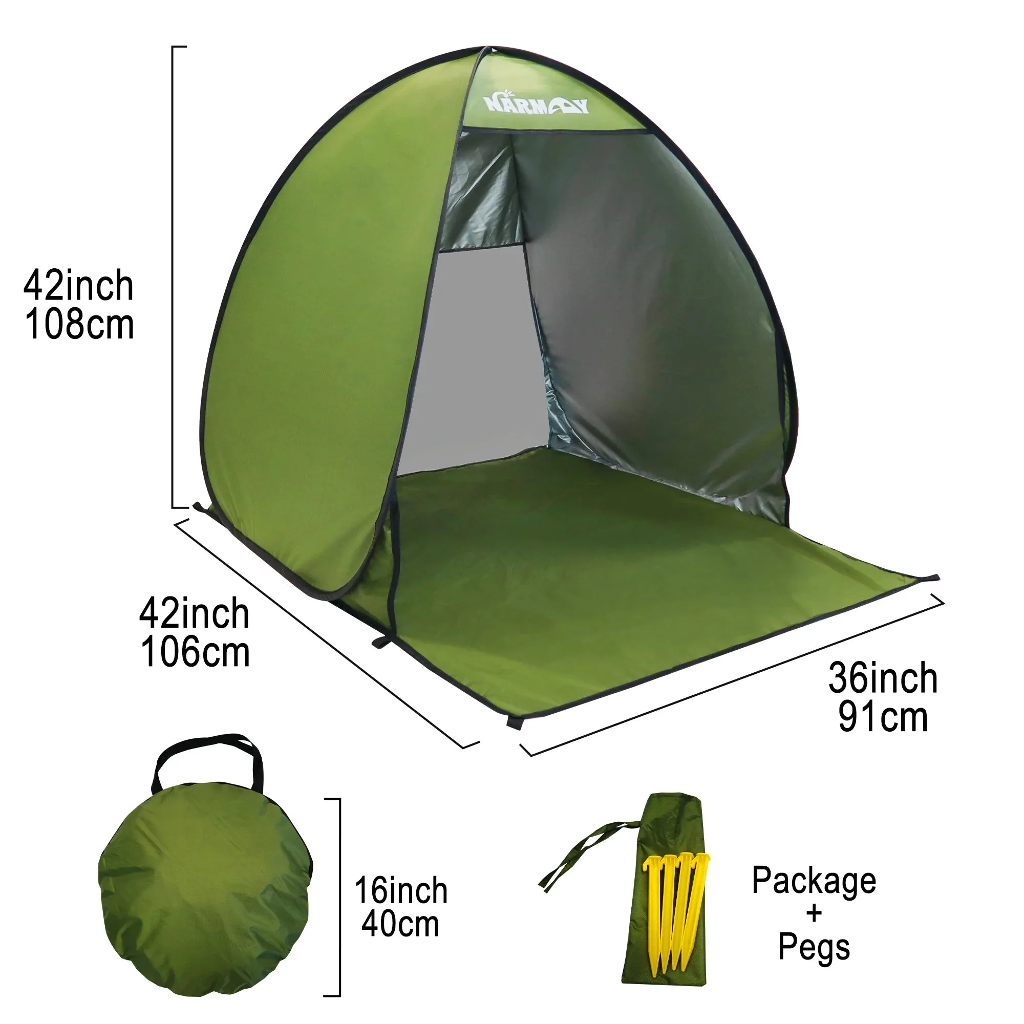 Pop-Up Beach Tent UV Protection