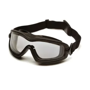 Pyramex V2G Plus Goggle, Dual Clear Anti-Fog Lens and Adjustable Strap