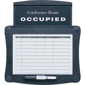 Quartet® Conference Room Scheduler, 15 1/2" x 14 1/4", Dry-Erase, Graphite