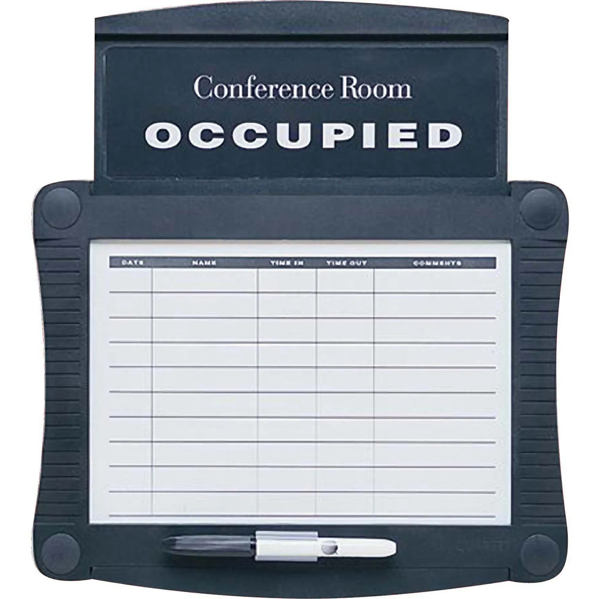 Quartet® Conference Room Scheduler, 15 1/2" x 14 1/4", Dry-Erase, Graphite