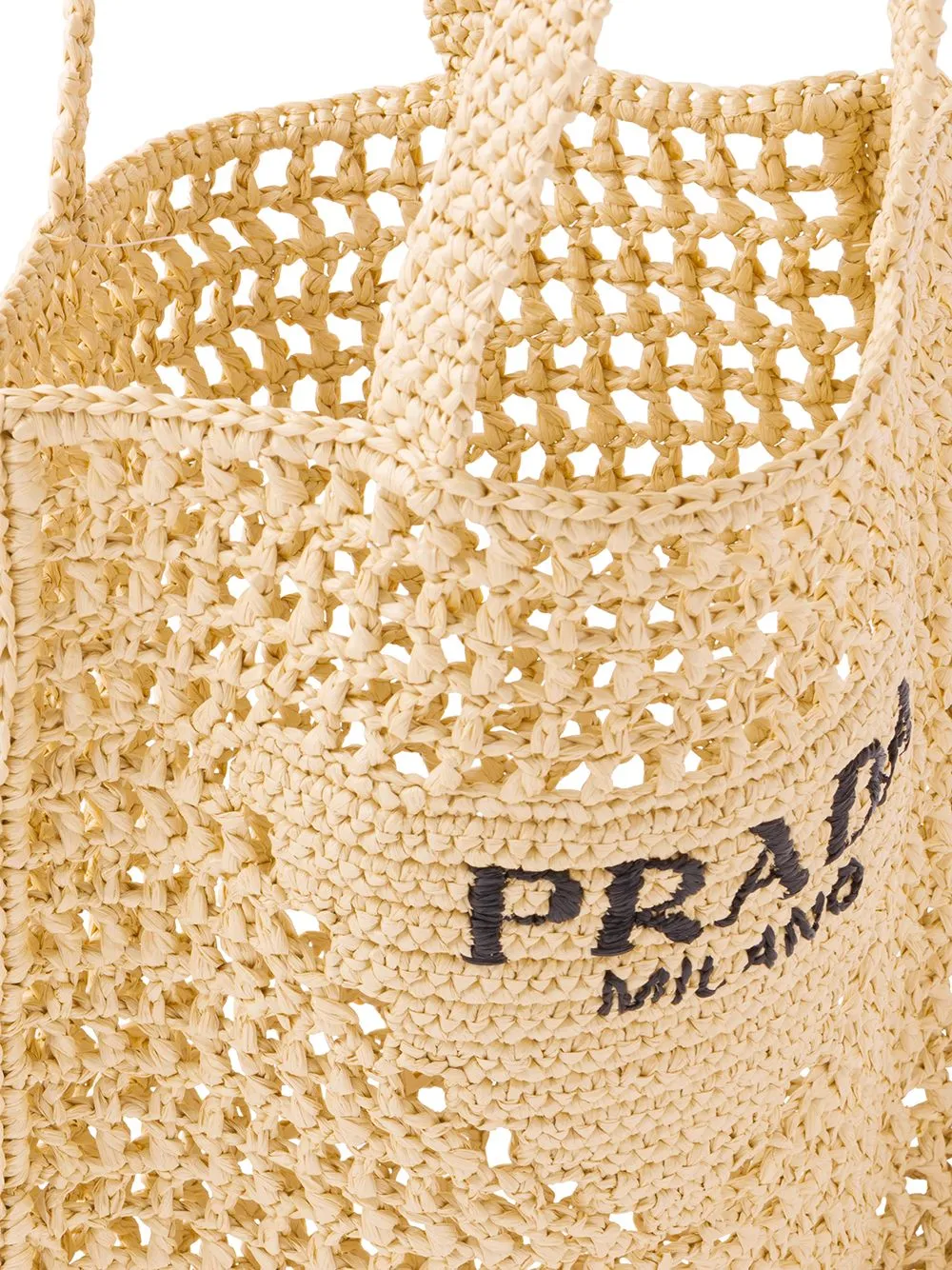 Raffia tote bag