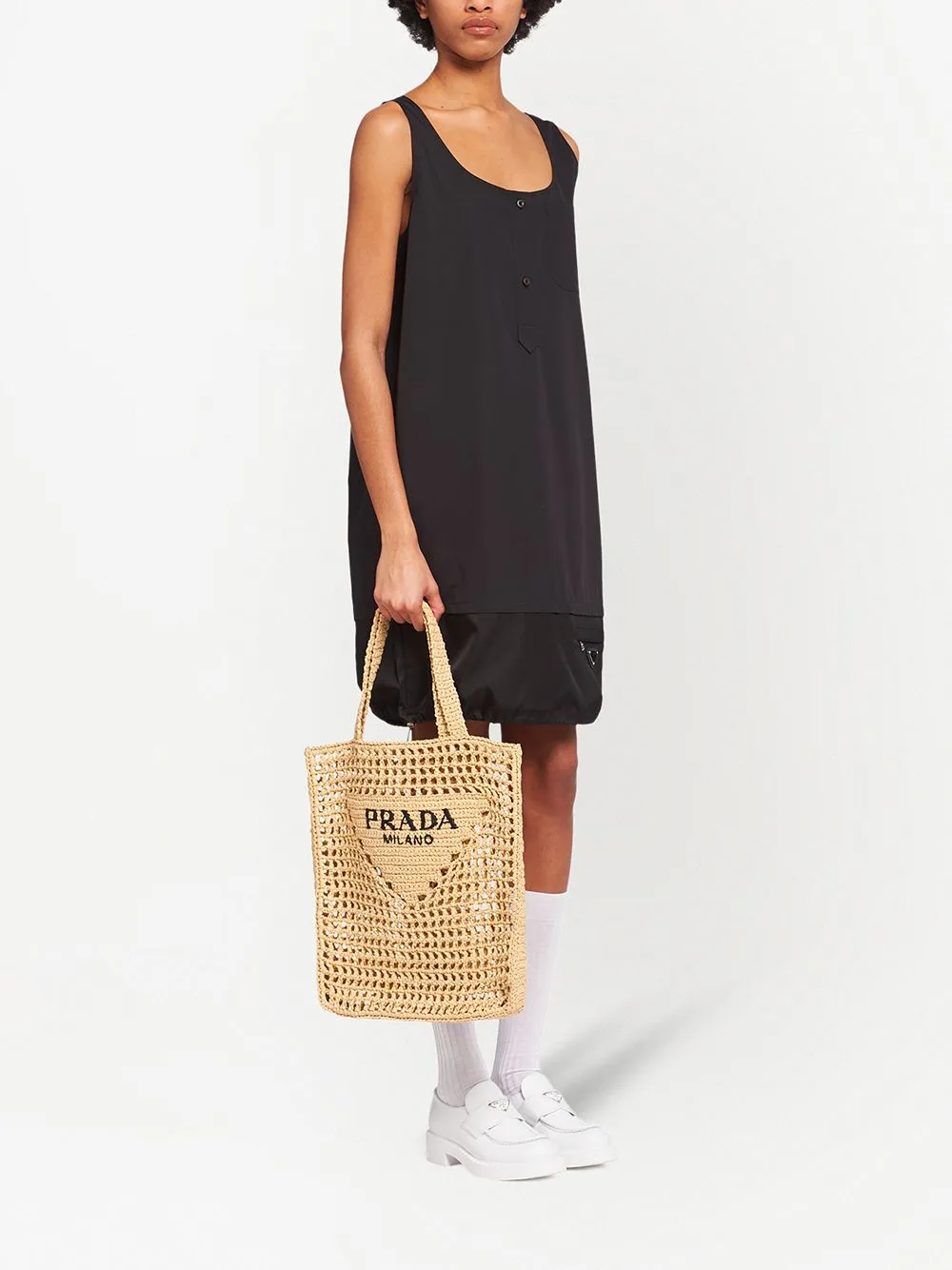 Raffia tote bag