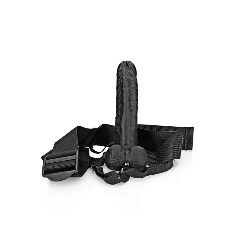 REALROCK Hollow Strapon with Balls - 18 cm