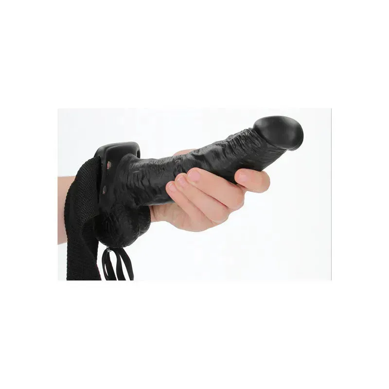 REALROCK Hollow Strapon with Balls - 18 cm