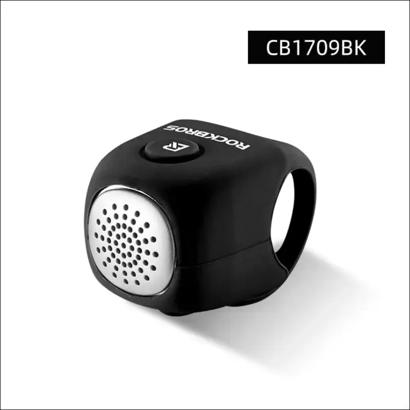 Rockbros electric cycling bell 90 db horn rainproof mtb bicycle handlebar silica gel shell ring