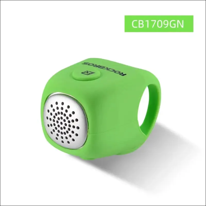 Rockbros electric cycling bell 90 db horn rainproof mtb bicycle handlebar silica gel shell ring