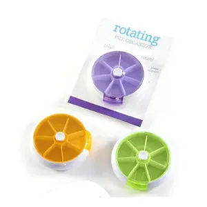Rotating Pill Box Orange