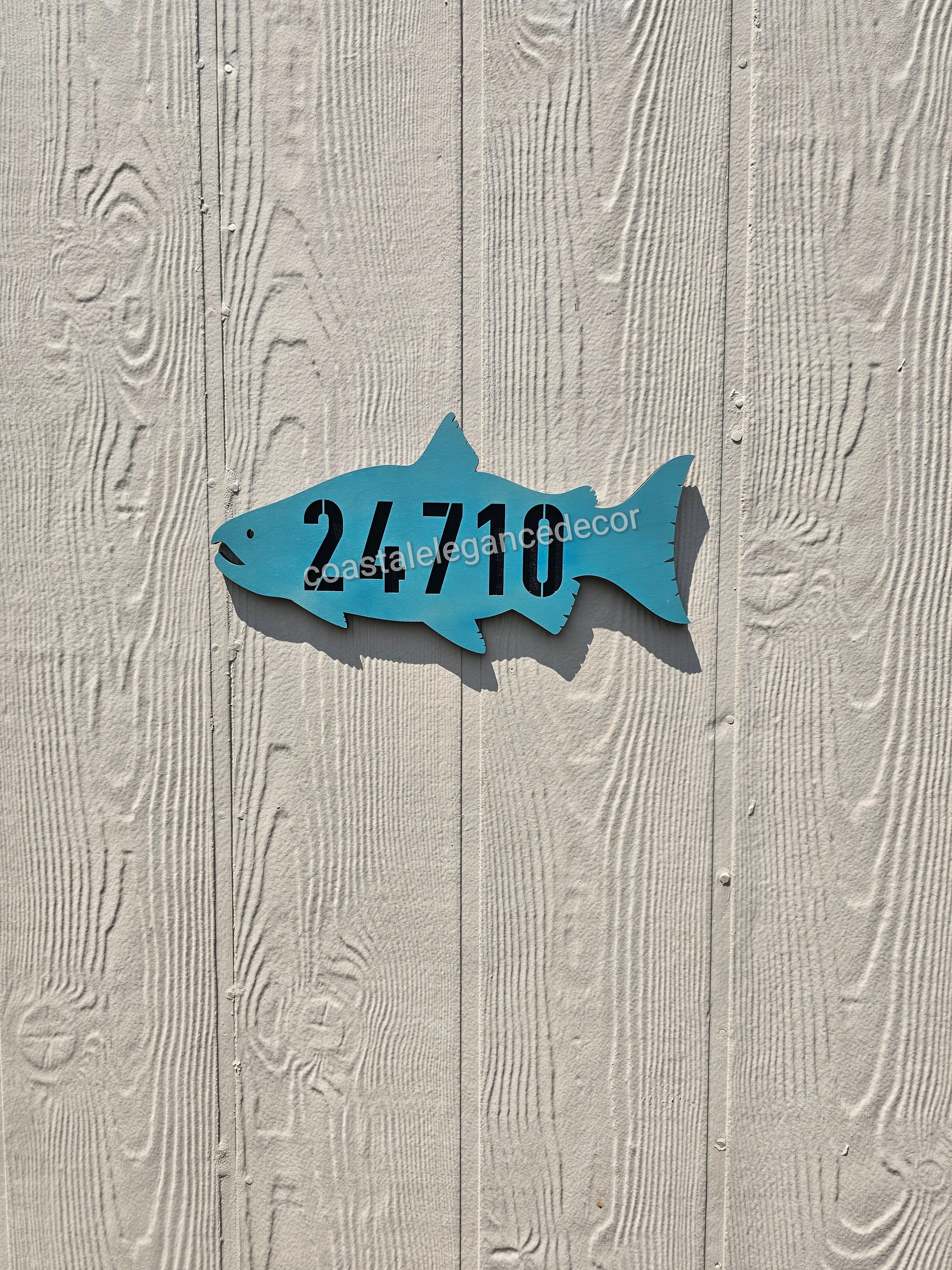 Salmon Fish Address or Name Plaque