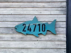 Salmon Fish Address or Name Plaque