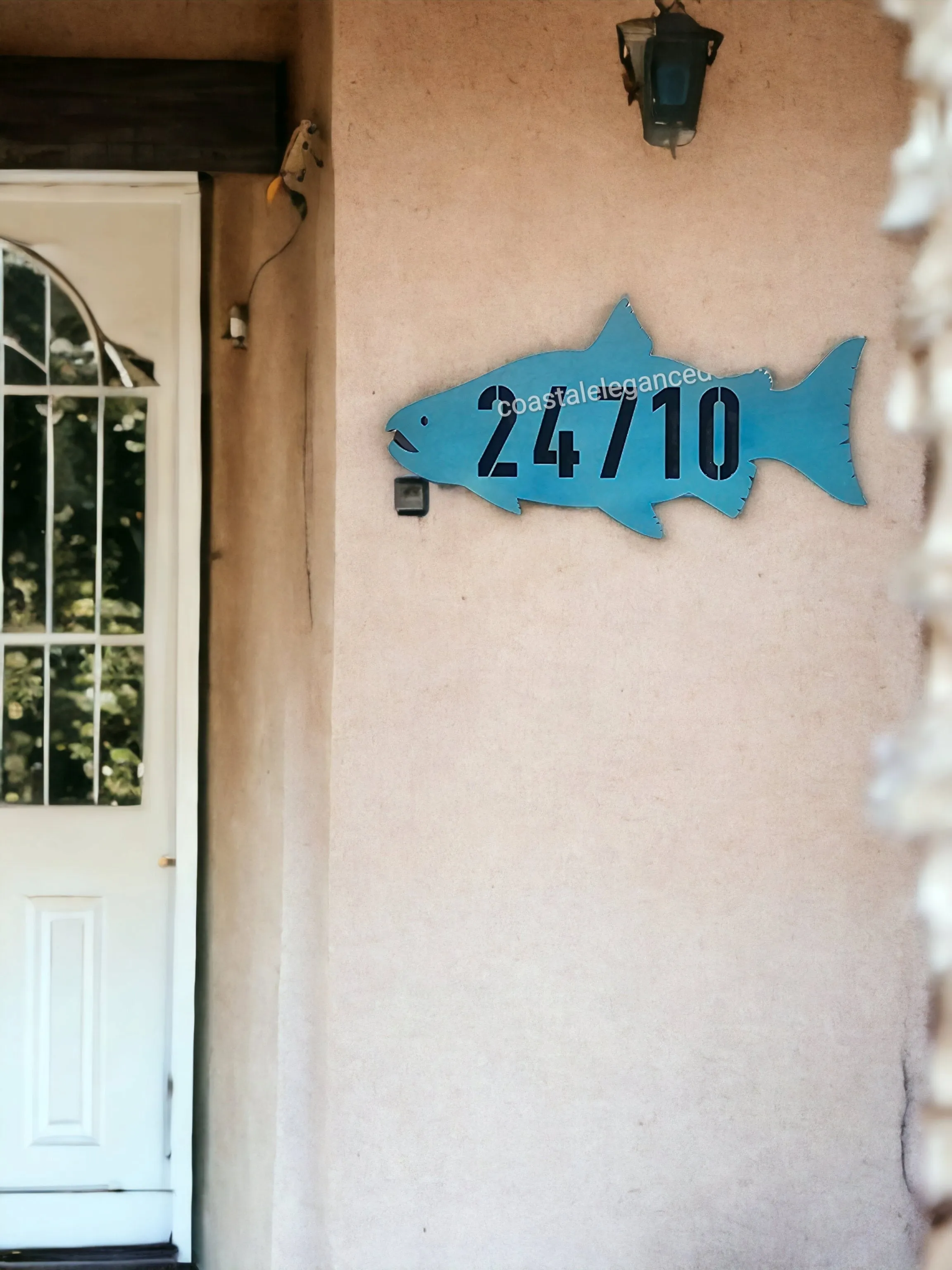Salmon Fish Address or Name Plaque