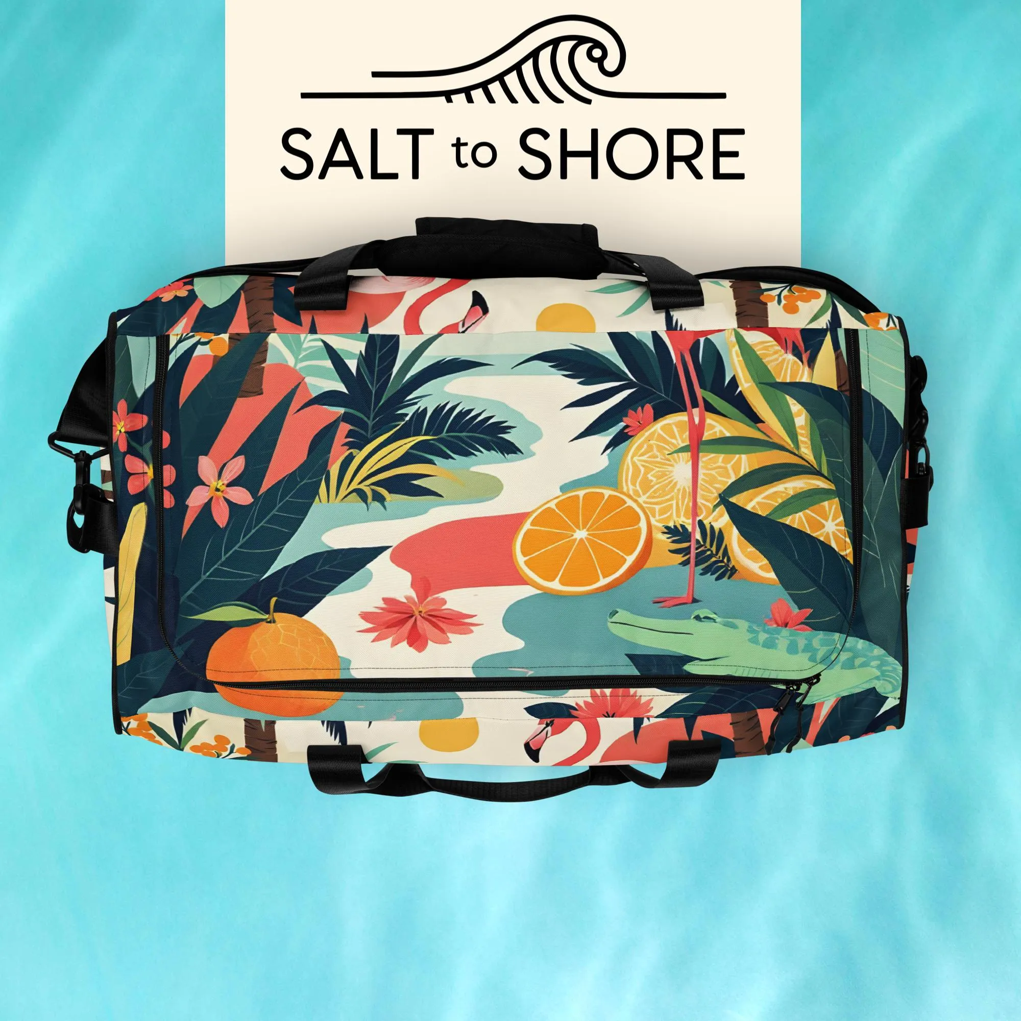 Salt to Shore | Coastal Elegance: 30A Serenity Duffle Bag