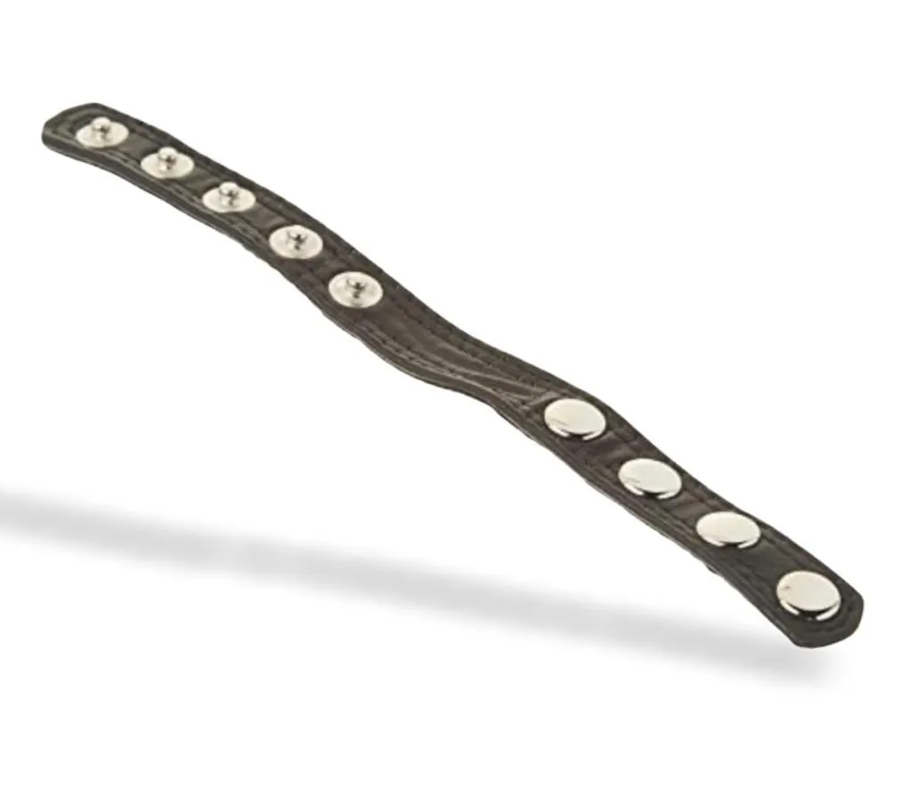 Scandals Leather Cock Ring Speed Snap Strap