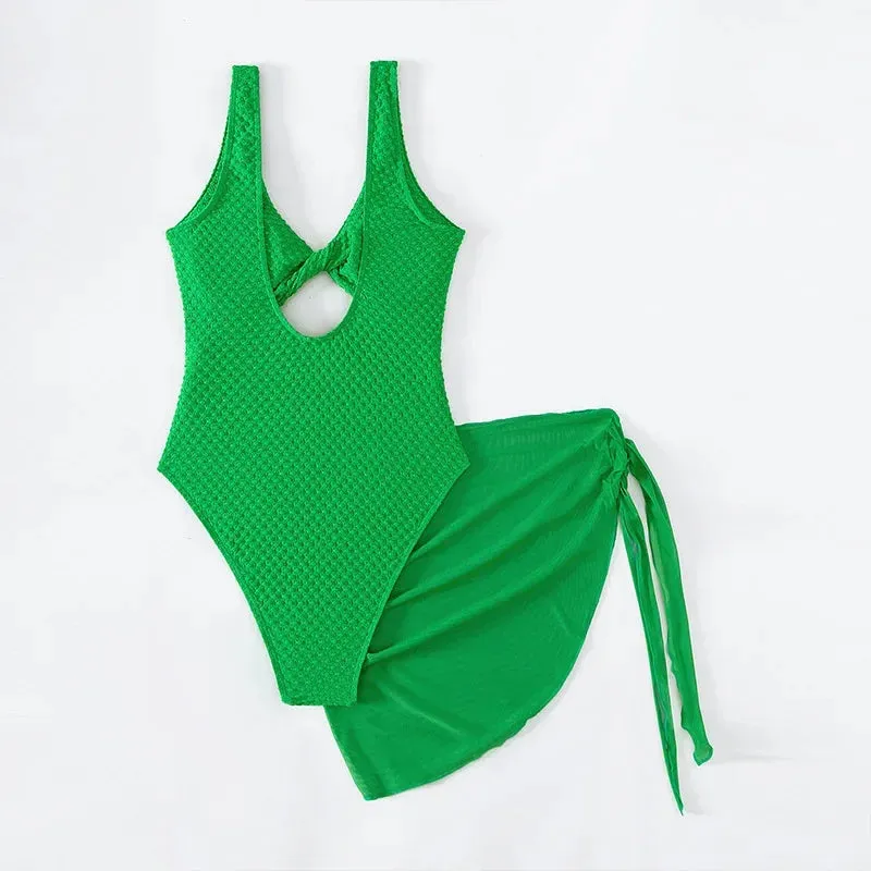 Selena cut out one piece swimsuit