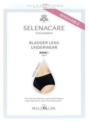 Selenacare | Bladder Leak undies HIGH WAIST Black Size XL | 1 box