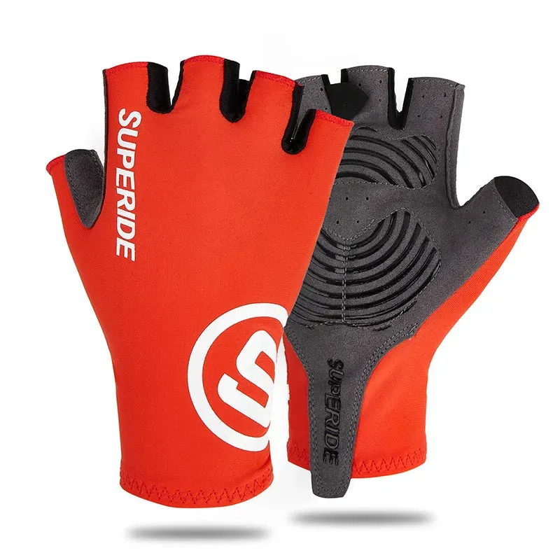 Shockproof Half-Finger Cycling Gloves - Anti-Sweat Padded Bike Gear