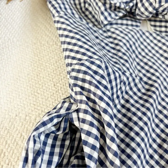 Shoshanna Strapless Gingham Plaid Dress Size 6