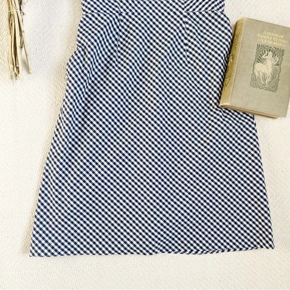 Shoshanna Strapless Gingham Plaid Dress Size 6