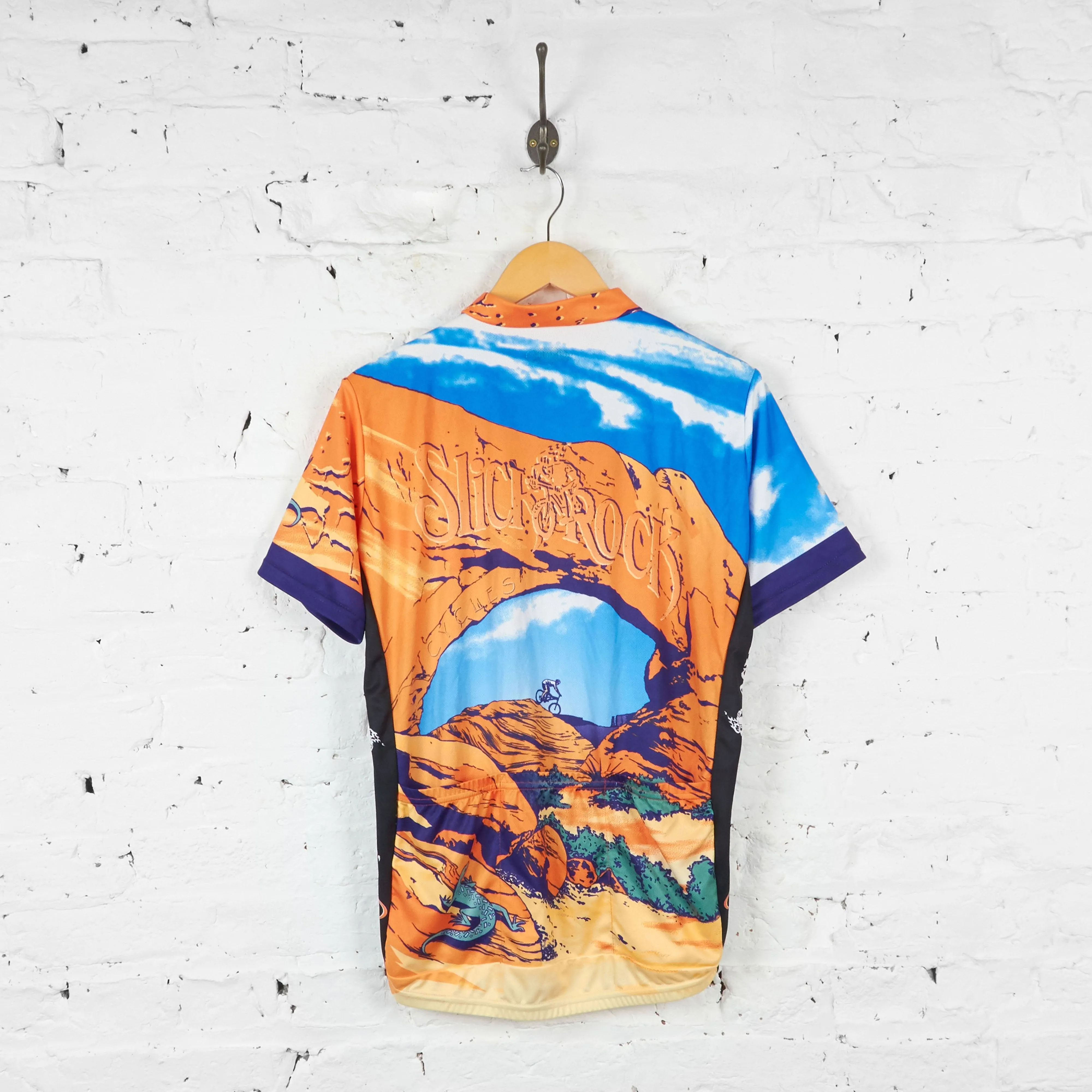 Slick Rock Cycles Primal Wear Cycling Jersey - Orange/Blue - L