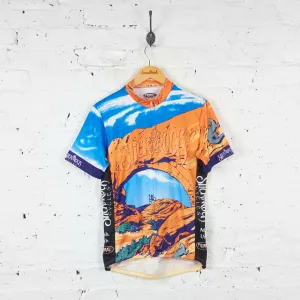 Slick Rock Cycles Primal Wear Cycling Jersey - Orange/Blue - L