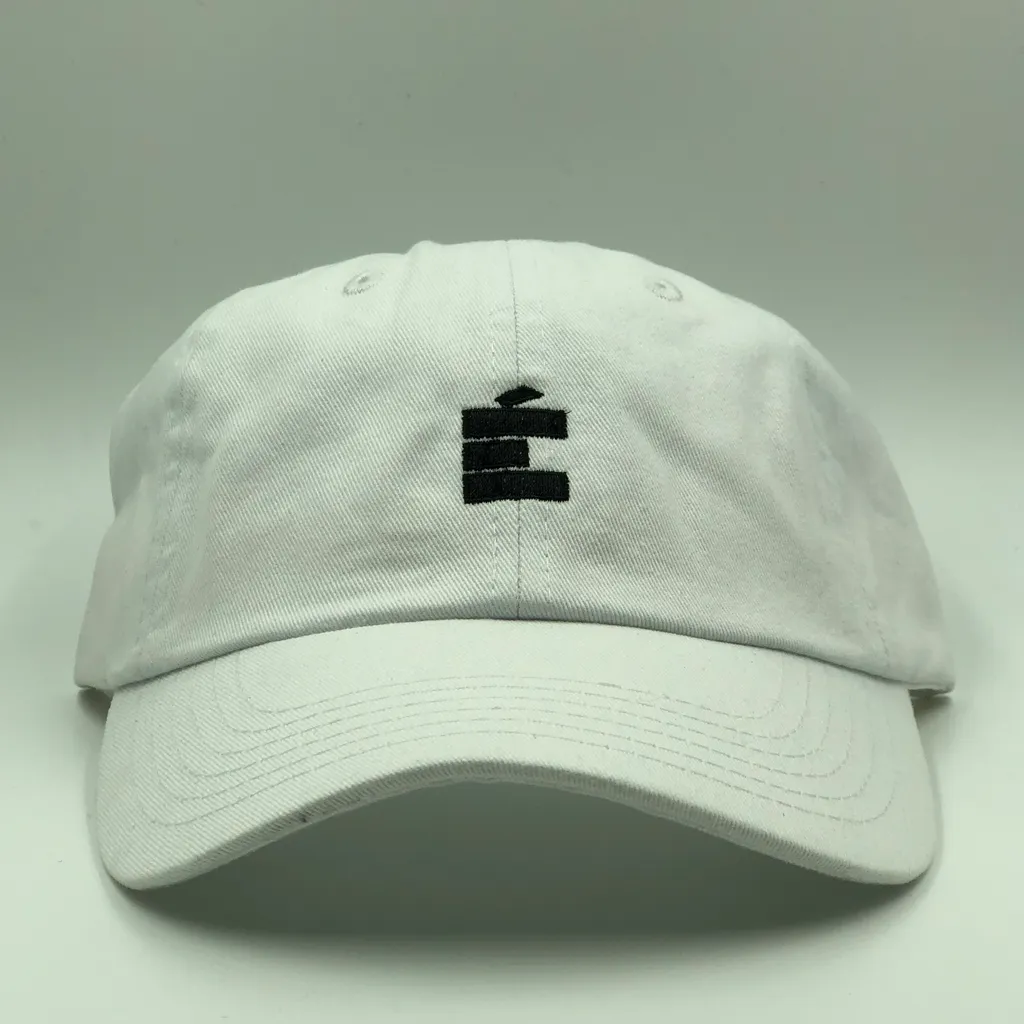 small E Dad Hat - White