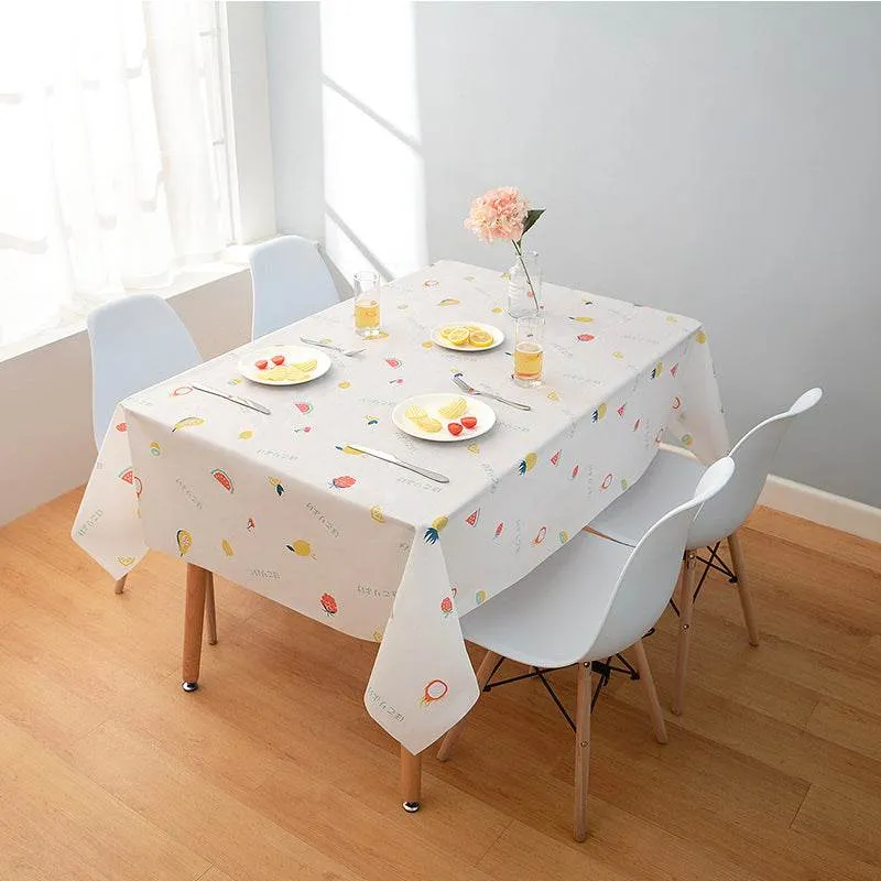 Small Fresh Tablecloth Waterproof, Oil-proof And Scald-proof Disposable Tablecloth