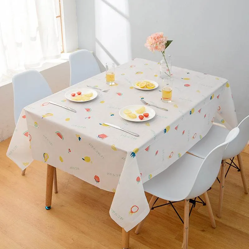 Small Fresh Tablecloth Waterproof, Oil-proof And Scald-proof Disposable Tablecloth