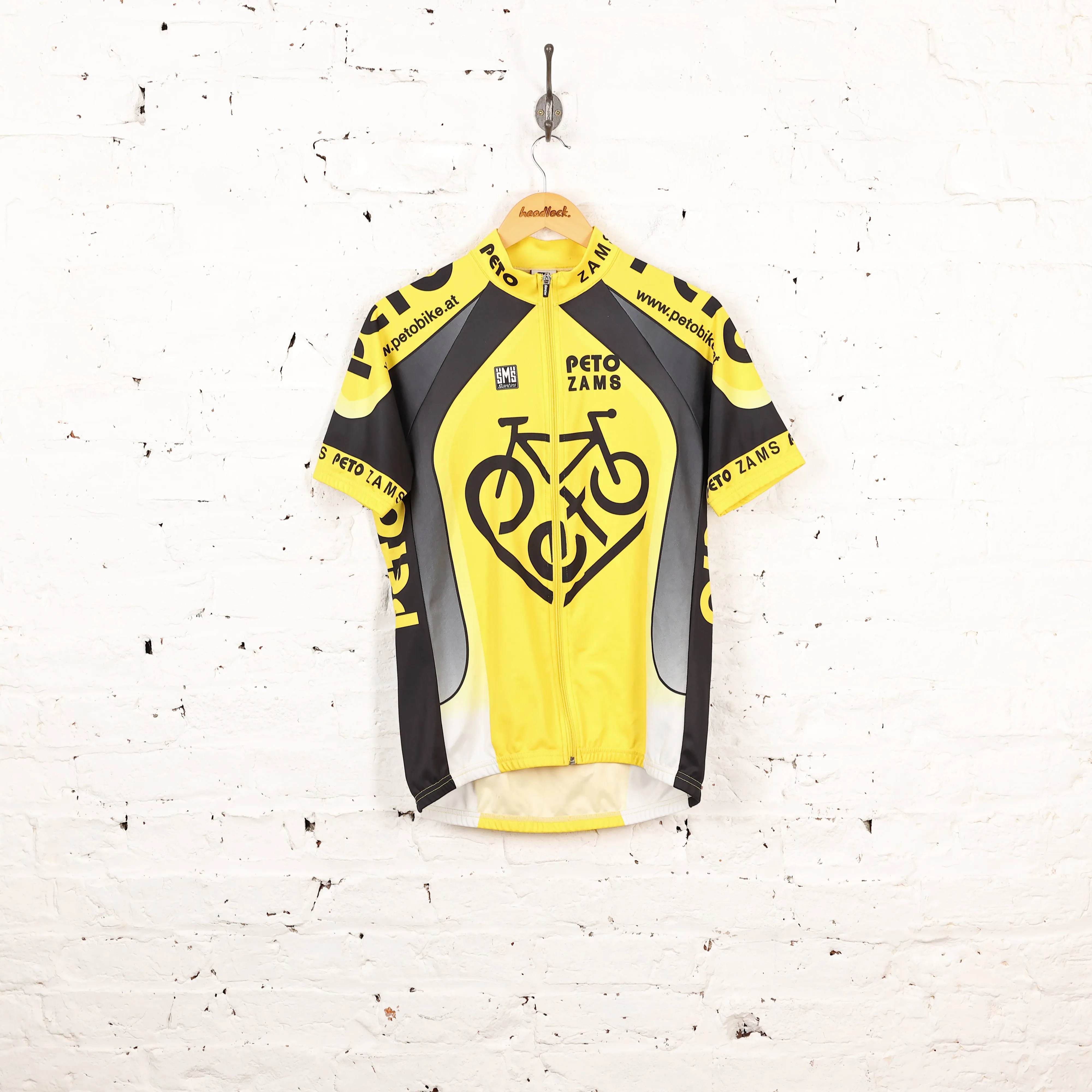 SMS Santini Peto Zams Cycling Top Jersey - Yellow - XL