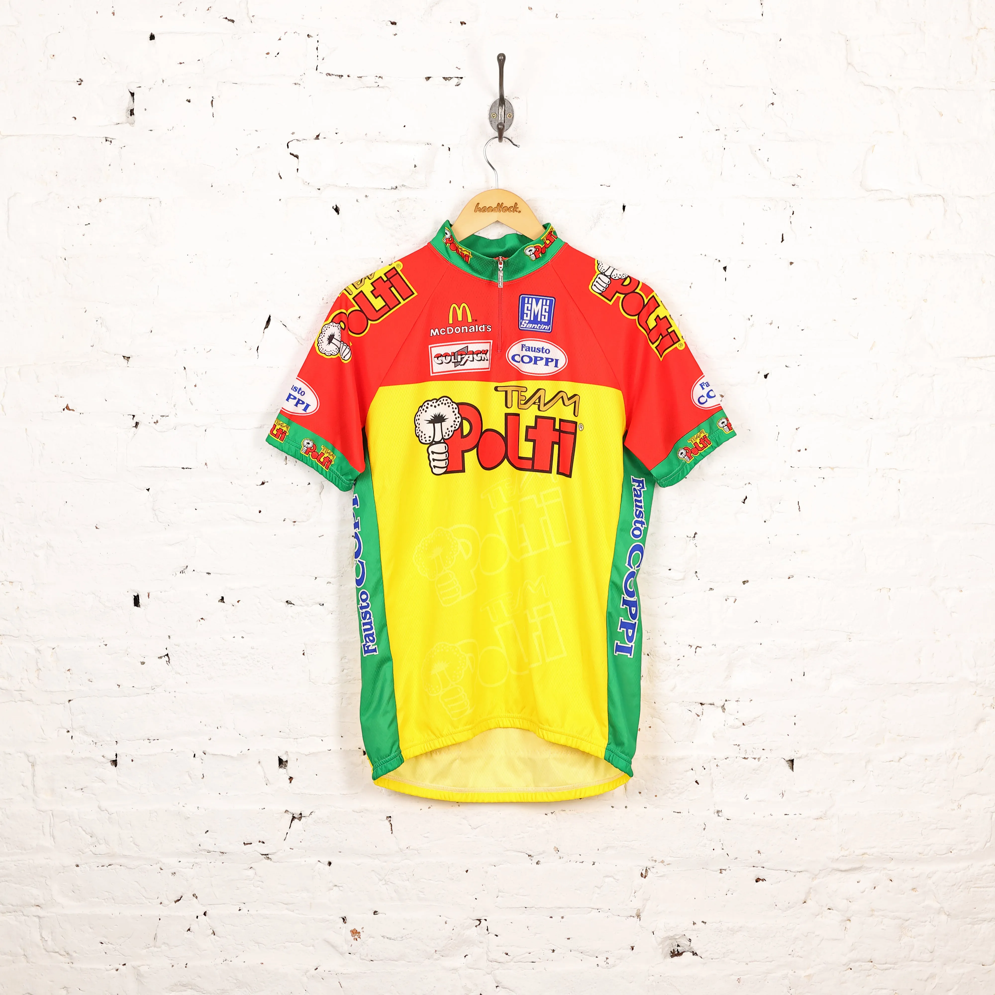SMS Santini Team Polti Cycling Top Jersey - Yellow - XXL