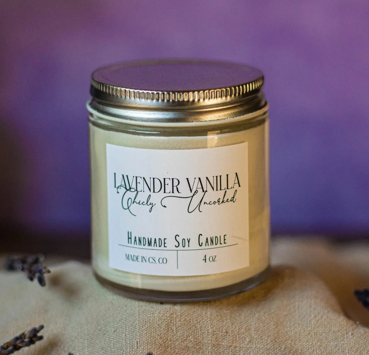 Soy Candle by Chicly Uncorked