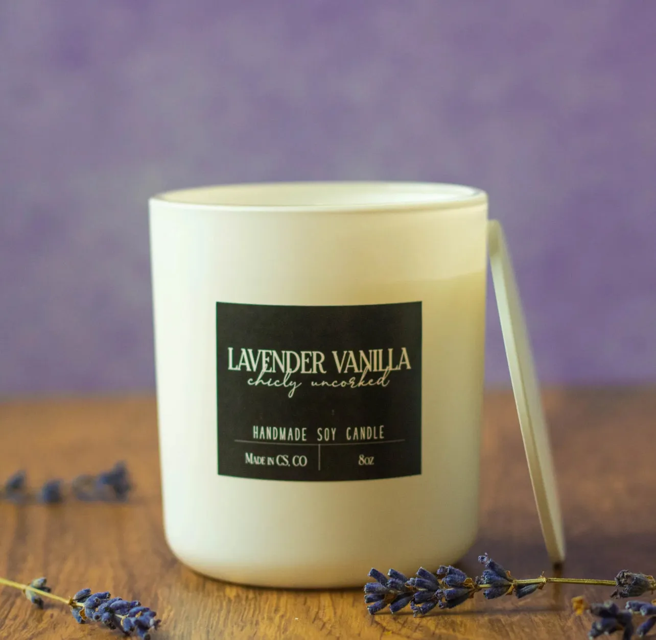 Soy Candle by Chicly Uncorked