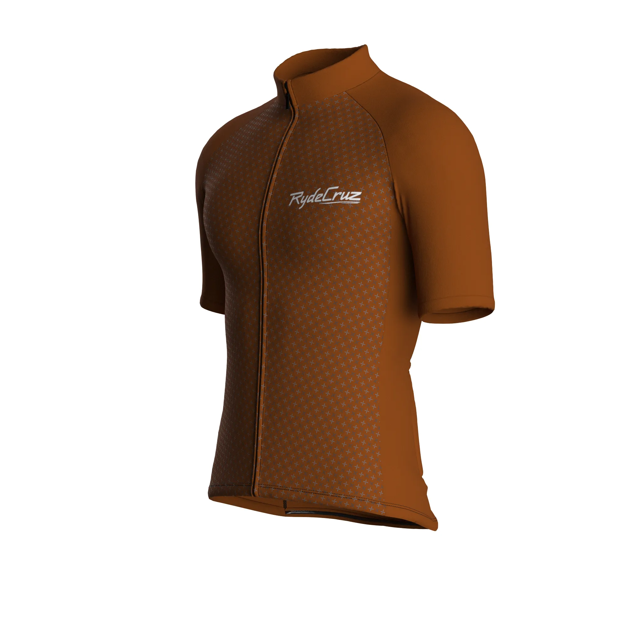 Stellar Grid | Earth Brown Male Short Sleeves Jersey