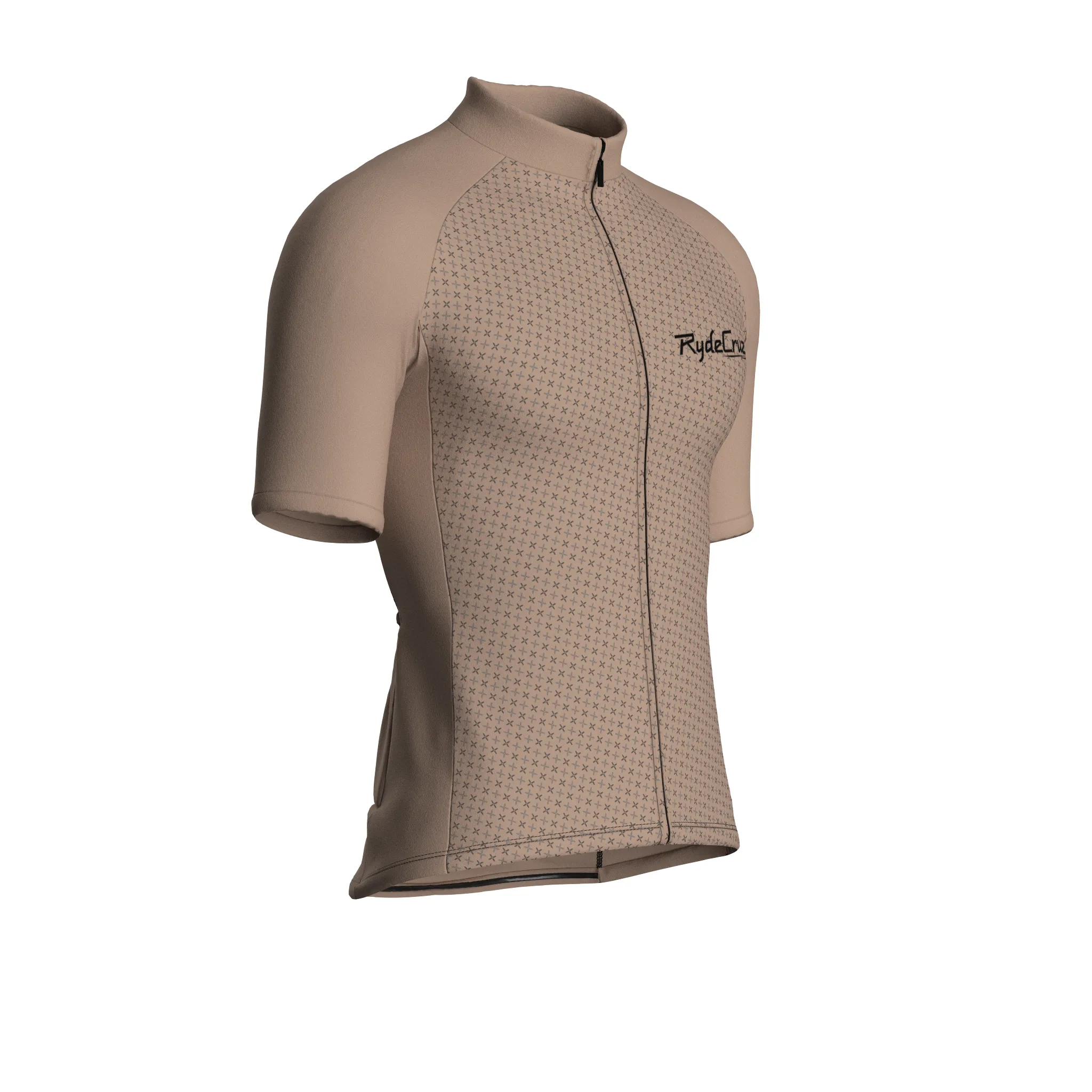 Stellar Grid | Warm Taupe Male Short Sleeves Jersey