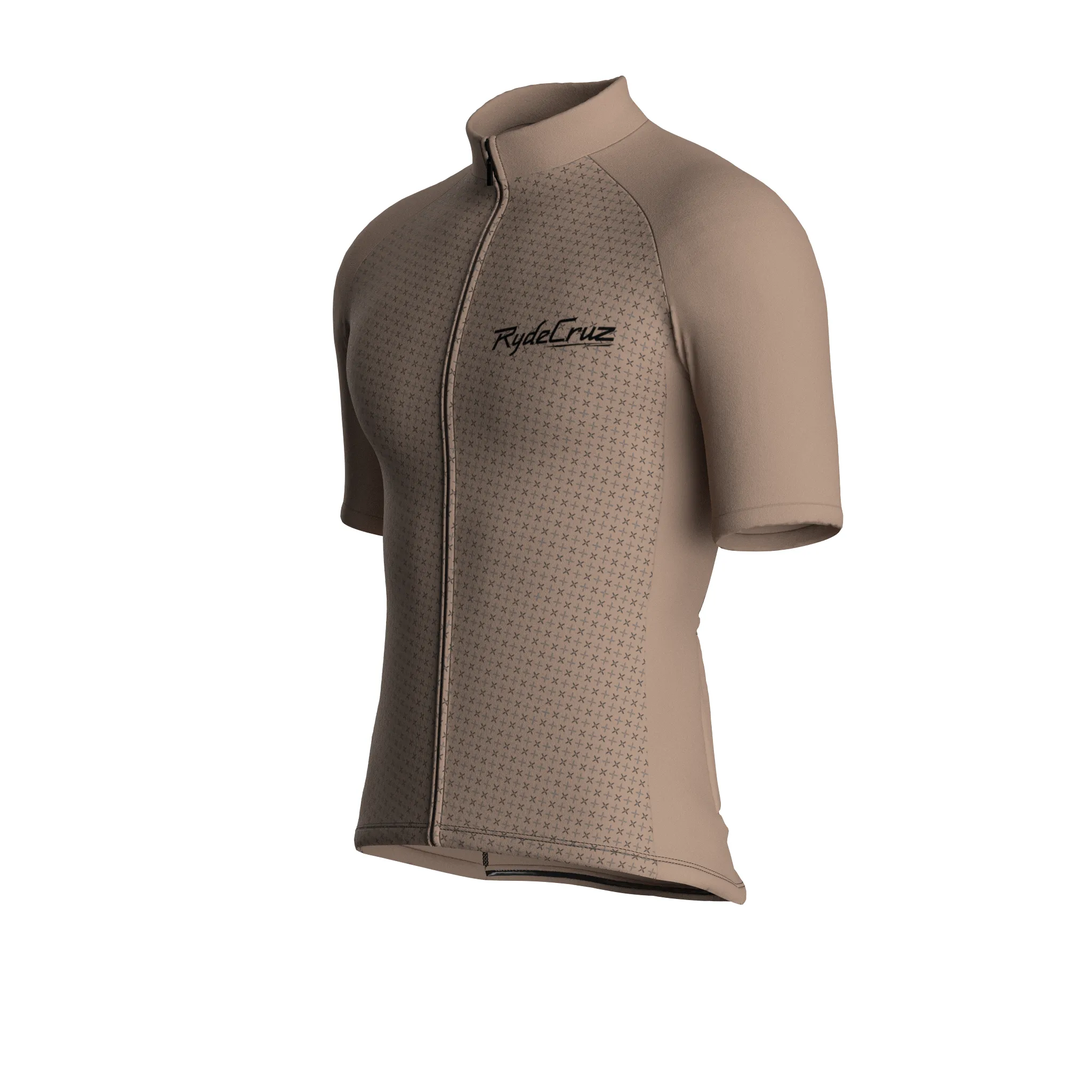 Stellar Grid | Warm Taupe Male Short Sleeves Jersey