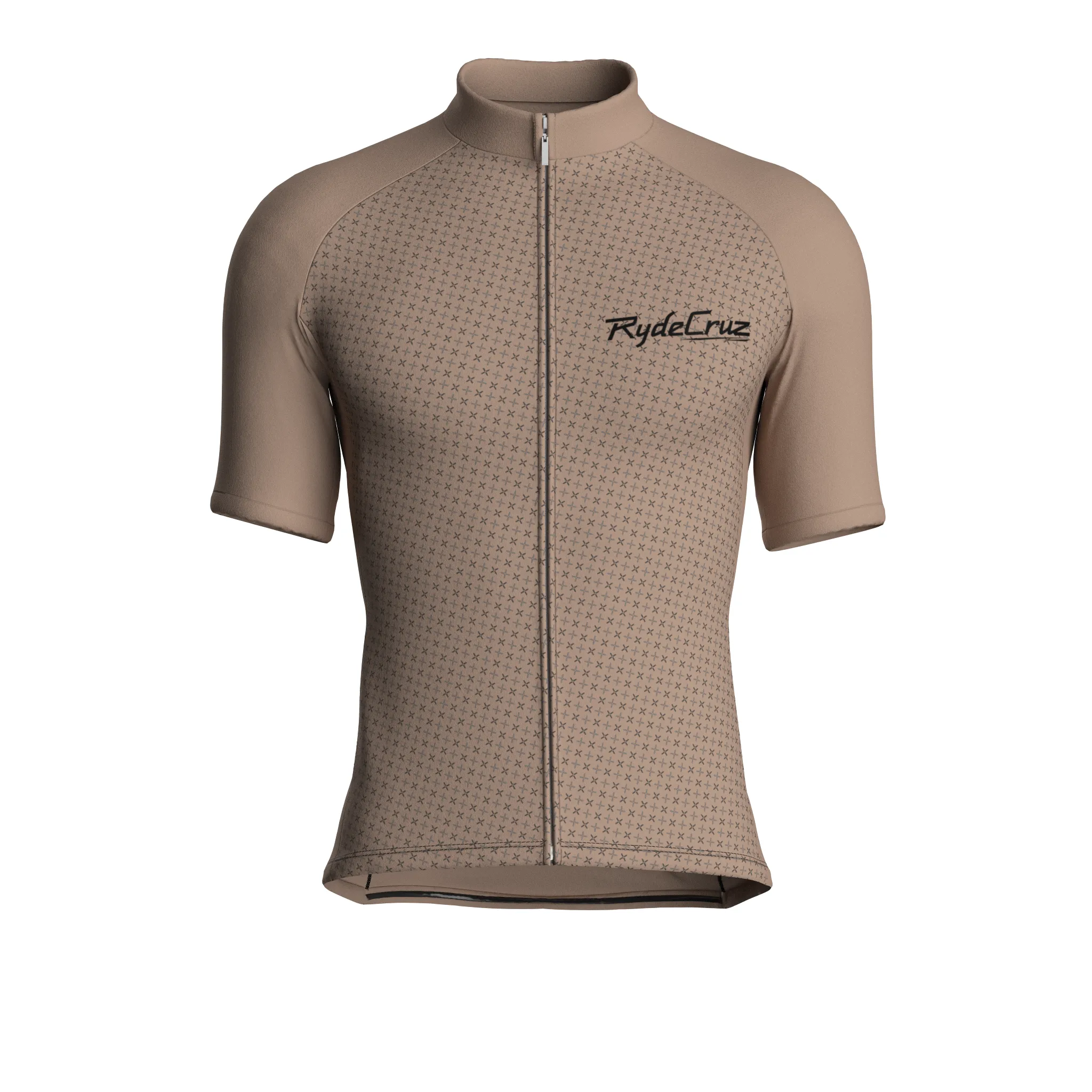 Stellar Grid | Warm Taupe Male Short Sleeves Jersey